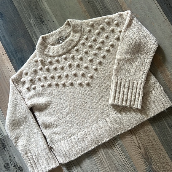 Madewell Placed Bobble Mockneck Sweater Size: XXS (Relaxed Fit) - Picture 4 of 16